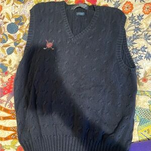 Polo Ralph Lauren Black V-Neck Sweater Vest